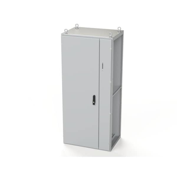 3 Point Latch with Coinproof/Padlocking Swing Handle Electrical Enclosures, 70.87 in H, 22 in D